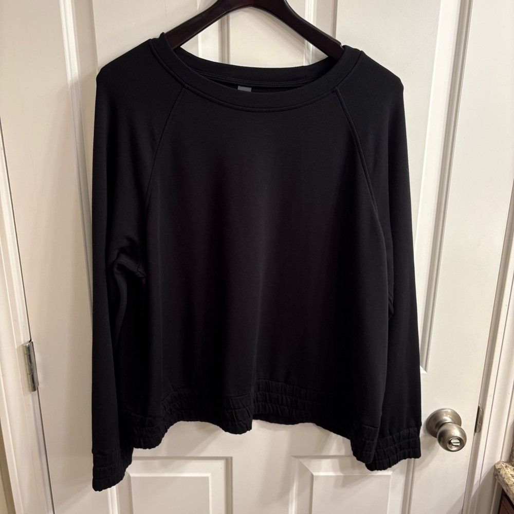Lou & Grey Soft Black Blouson Sweatshirt XXL